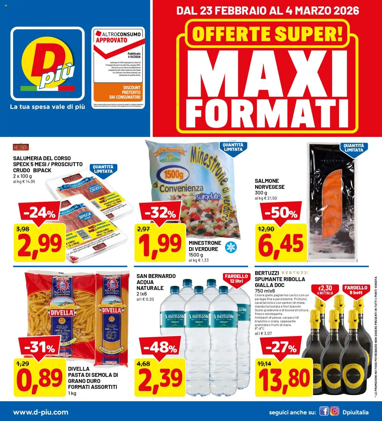 Volantino D Più	 - pagina 1 - valido dal 23/02/2026