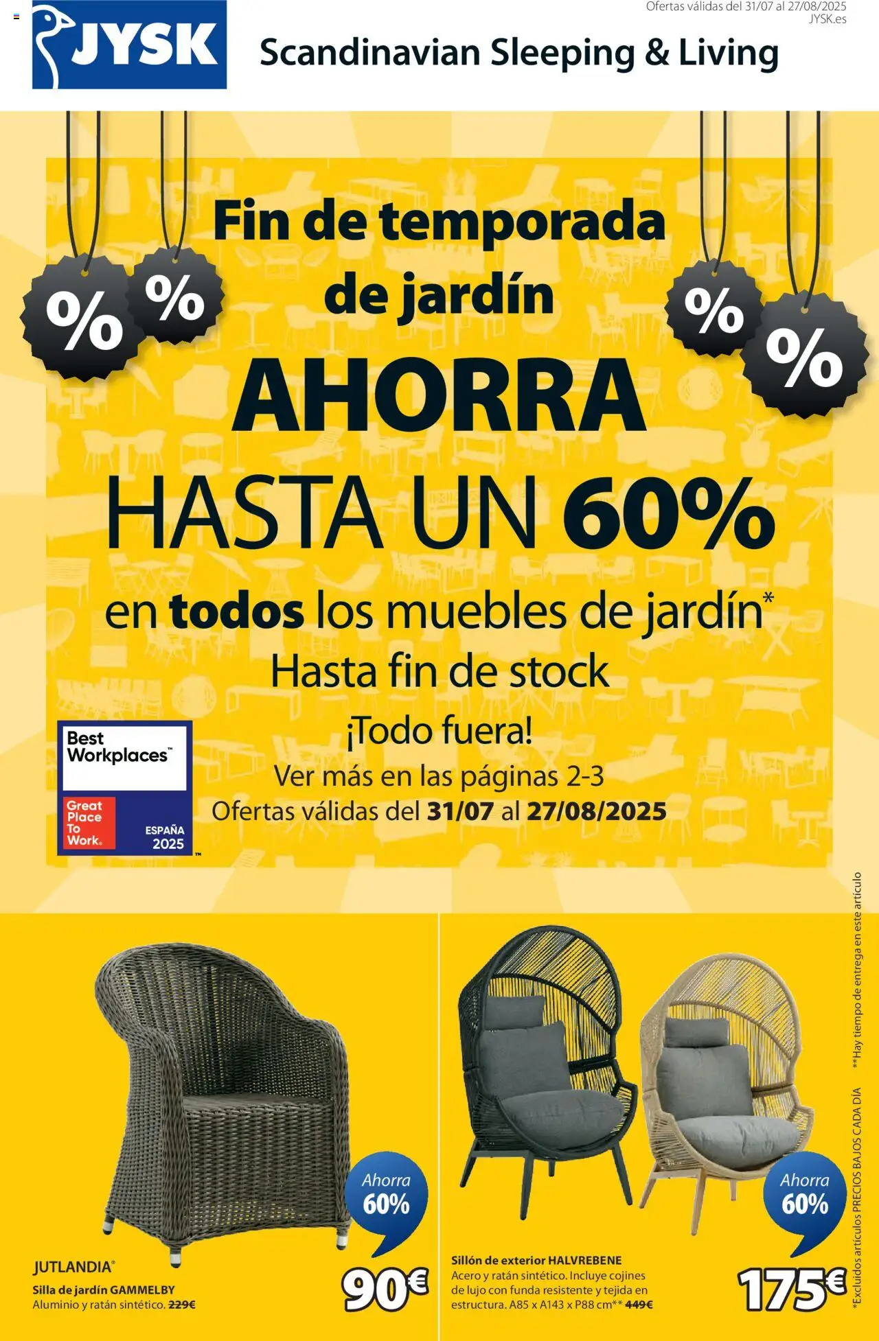 JYSK Grandes ofertas - Página de 1 - Válido desde 31/07/2025