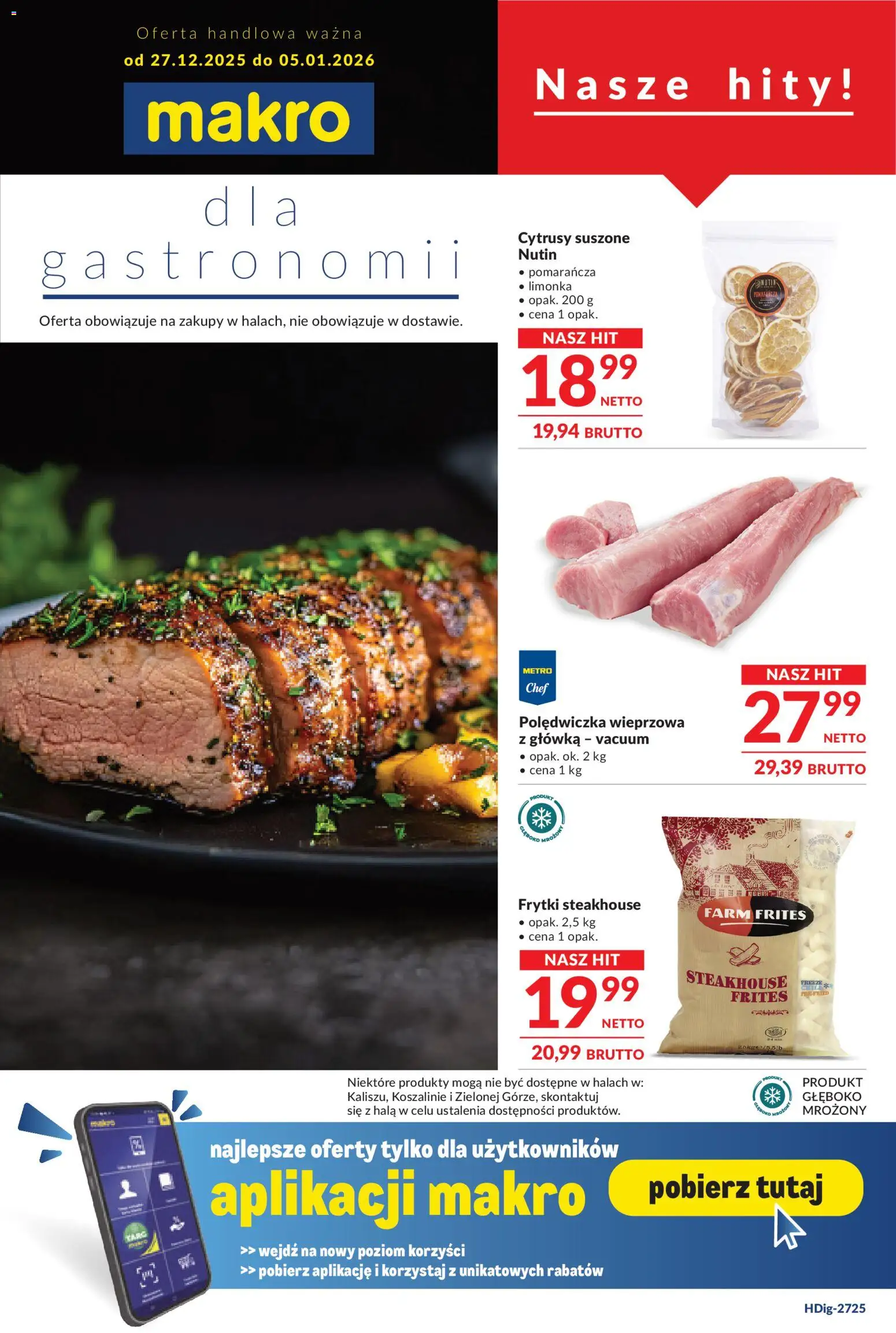 Makro Gazetka - Oferta dla gastronomii - strona 1- ważny od 27.12.2025