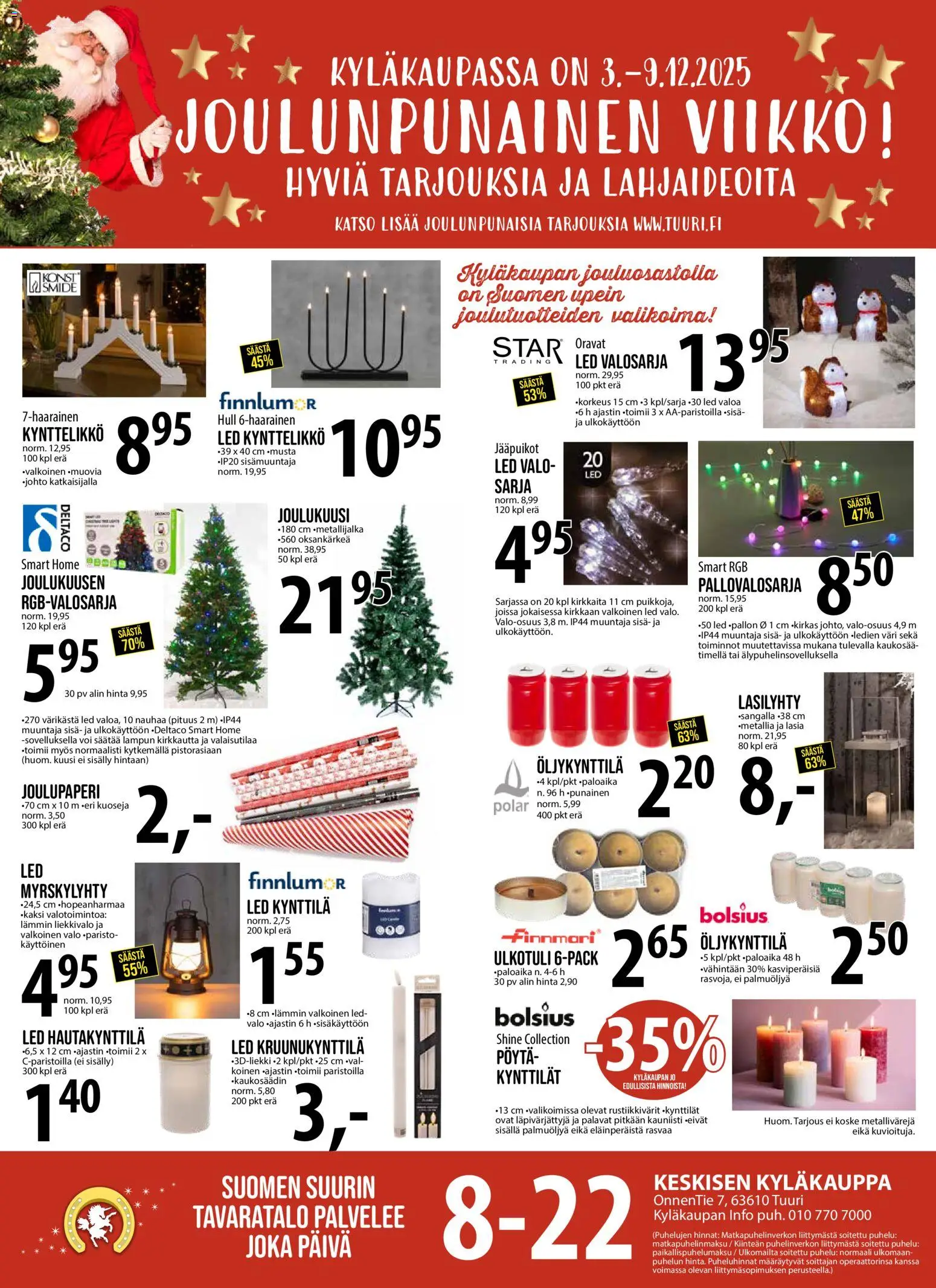 Tuuri tarjoukset - sivu 1- voimassa alkaen 03/12/2025