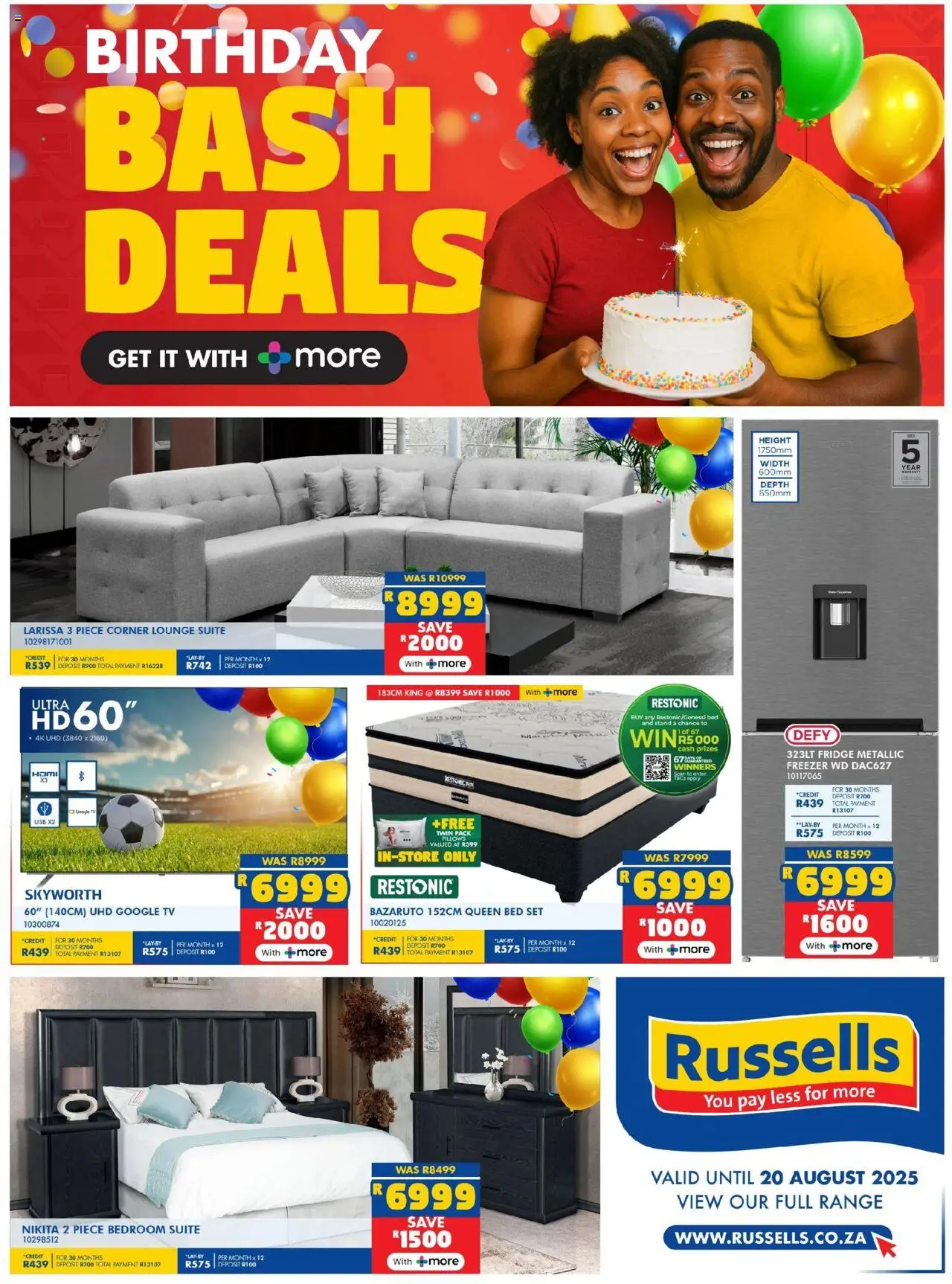 Russells Specials - page 1- valid from 17/07/2025