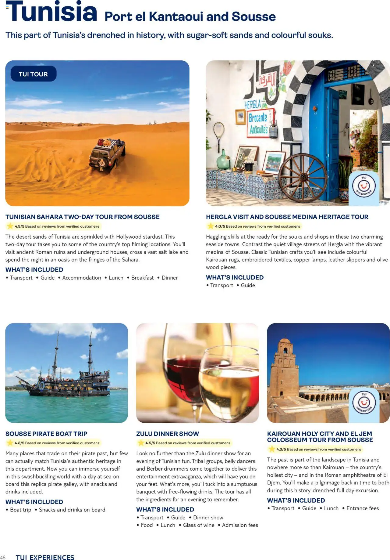 TUI - Experiences - page 46- valid from 01/01/2024