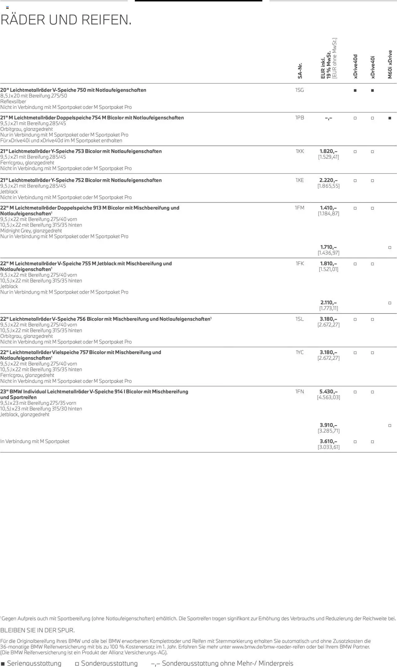 BMW X7 - Seite 14 - gültig ab 01.08.2025