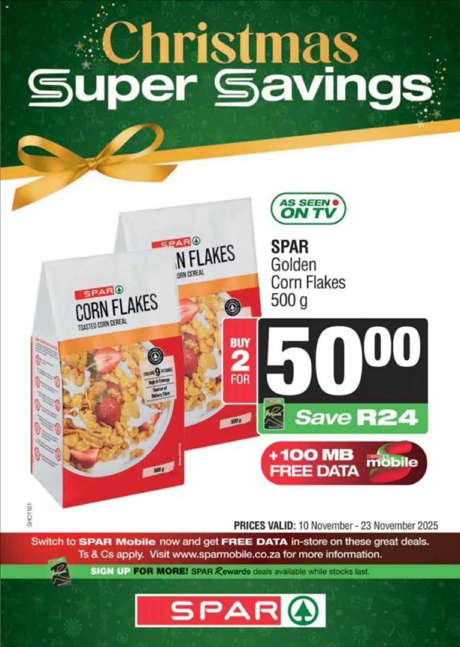 Spar Specials - page 1- valid from 10/11/2025
