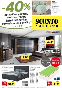Sconto nábytok leták platný od 25.03.2026