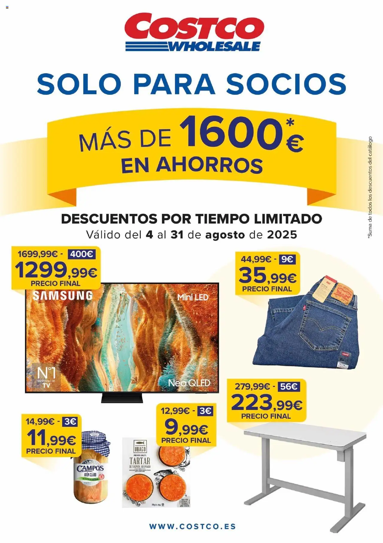 Costco catálogo - Página de 1 - Válido desde 04/08/2025
