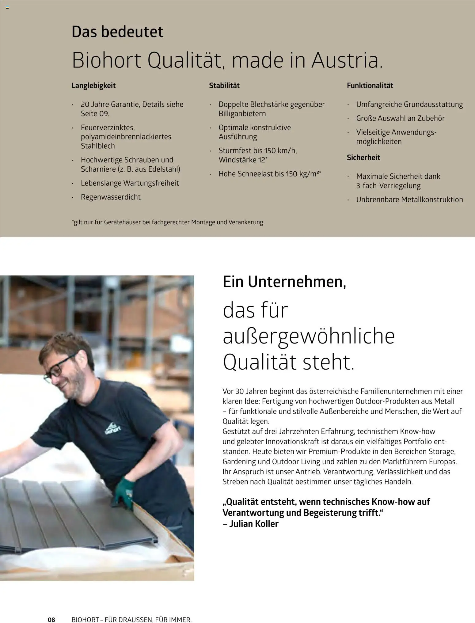 Dehner Biohort – Metall für Garten & Terrasse - Seite 8 - gültig ab 01.01.2026