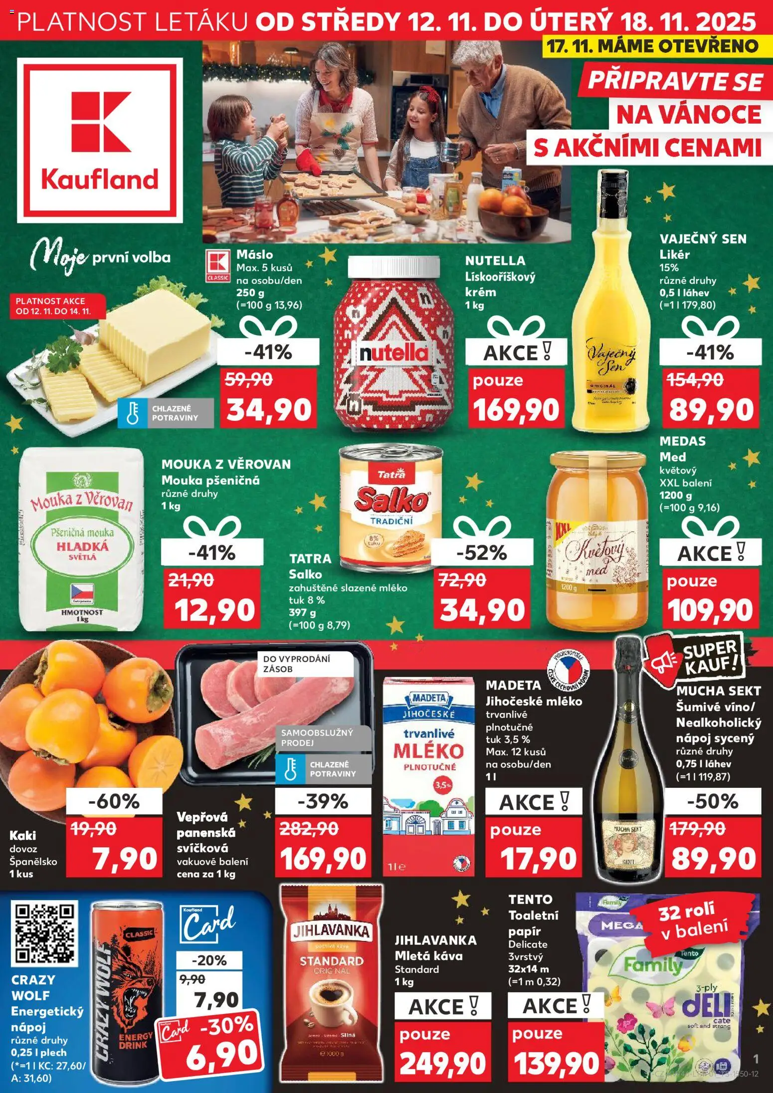 Kaufland leták - strana 1- platný od 12.11.2025