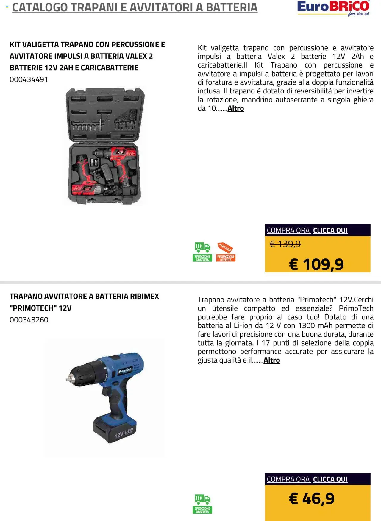 Eurobrico Trapani e Avvitatori a Batteria catalogo - pagina 28 - valido dal 23/07/2025