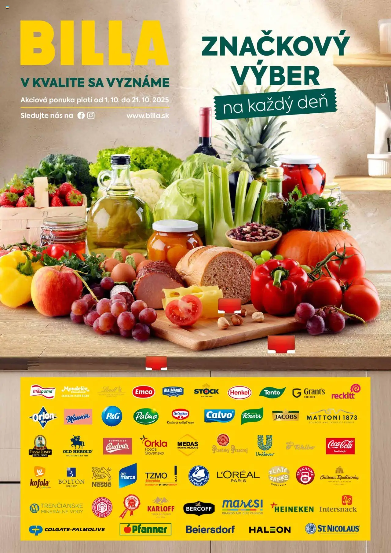 Billa značkový výber na každý deň - strana 1- platný od 01.10.2025