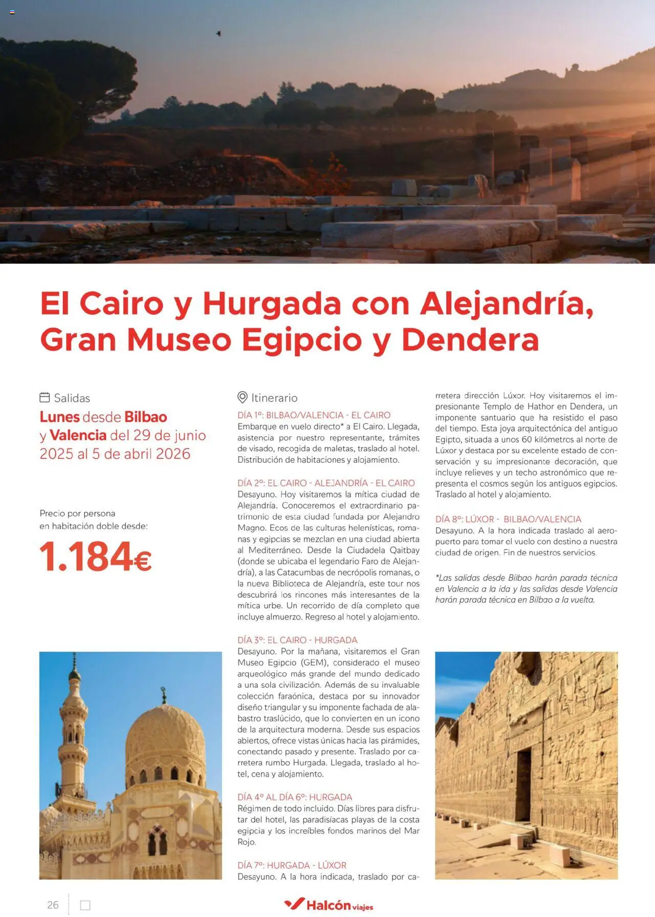 Halcón Viajes Egipto - Página de 26 - Válido desde 01/07/2025