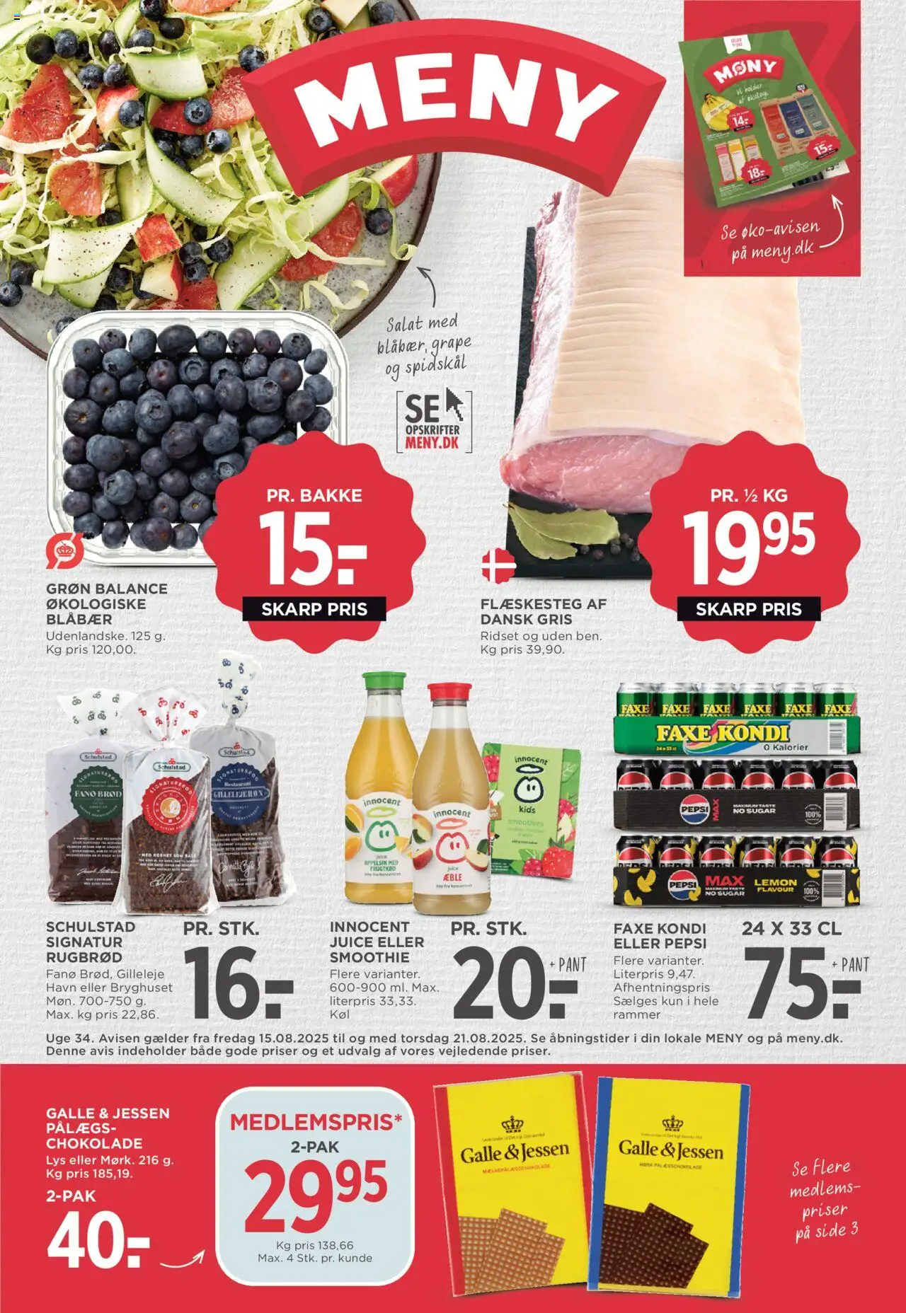 Meny - Tilbudsavis - side 1- gyldig fra 15/08/2025