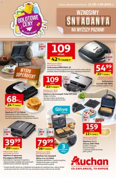 Podgląd Auchan Gazetka - Wznosimy śniadania na wyższy poziom Hipermarket ważny od 21.08.2025