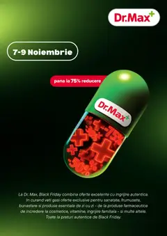 Dr.Max Black Friday notificarea valabil de la 06.11.2025