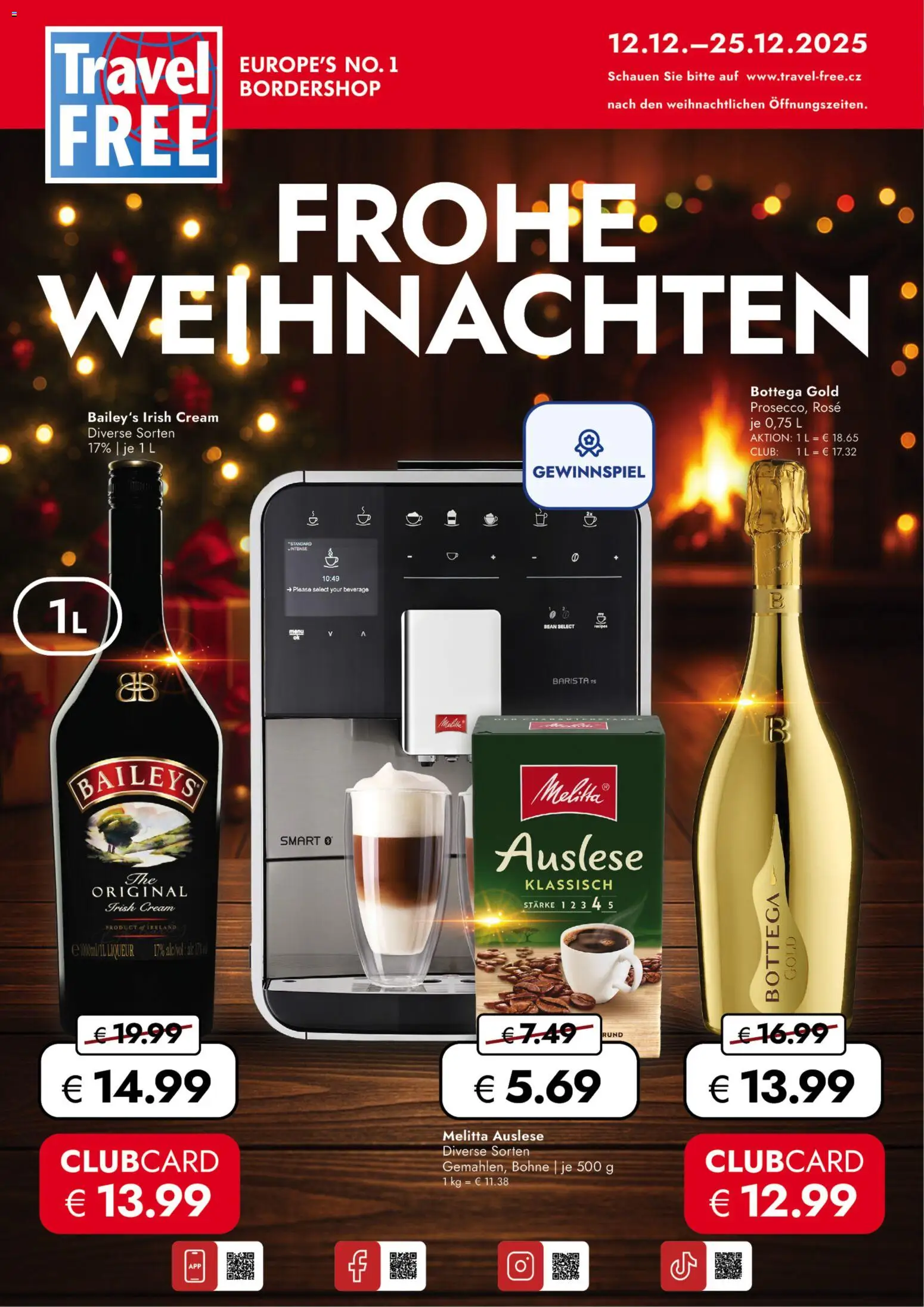 Travel FREE Flugblatt - Seite 1- gültig ab 12.12.2025