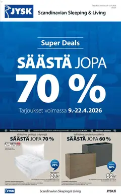 Esikatselu JYSK tarjoukset voimassa alkaen 09/04/2026