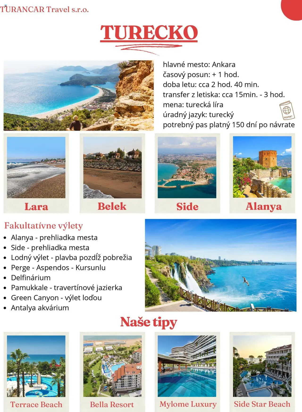 Turancar Turecko - strana 1- platný od 09.01.2025