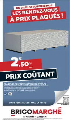 Aperçu Bricomarché catalogue valable à partir du 21/01/2026