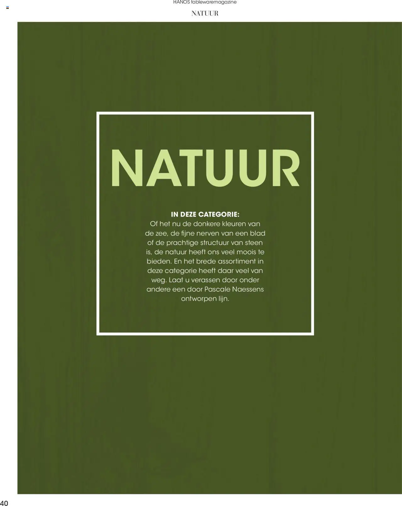 Hanos - Tableware magazine 2025-2026 - page 40- valid from 01-09-2025