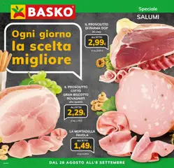 Anteprima Basko Salumi catalogo valida dal 26/08/2025