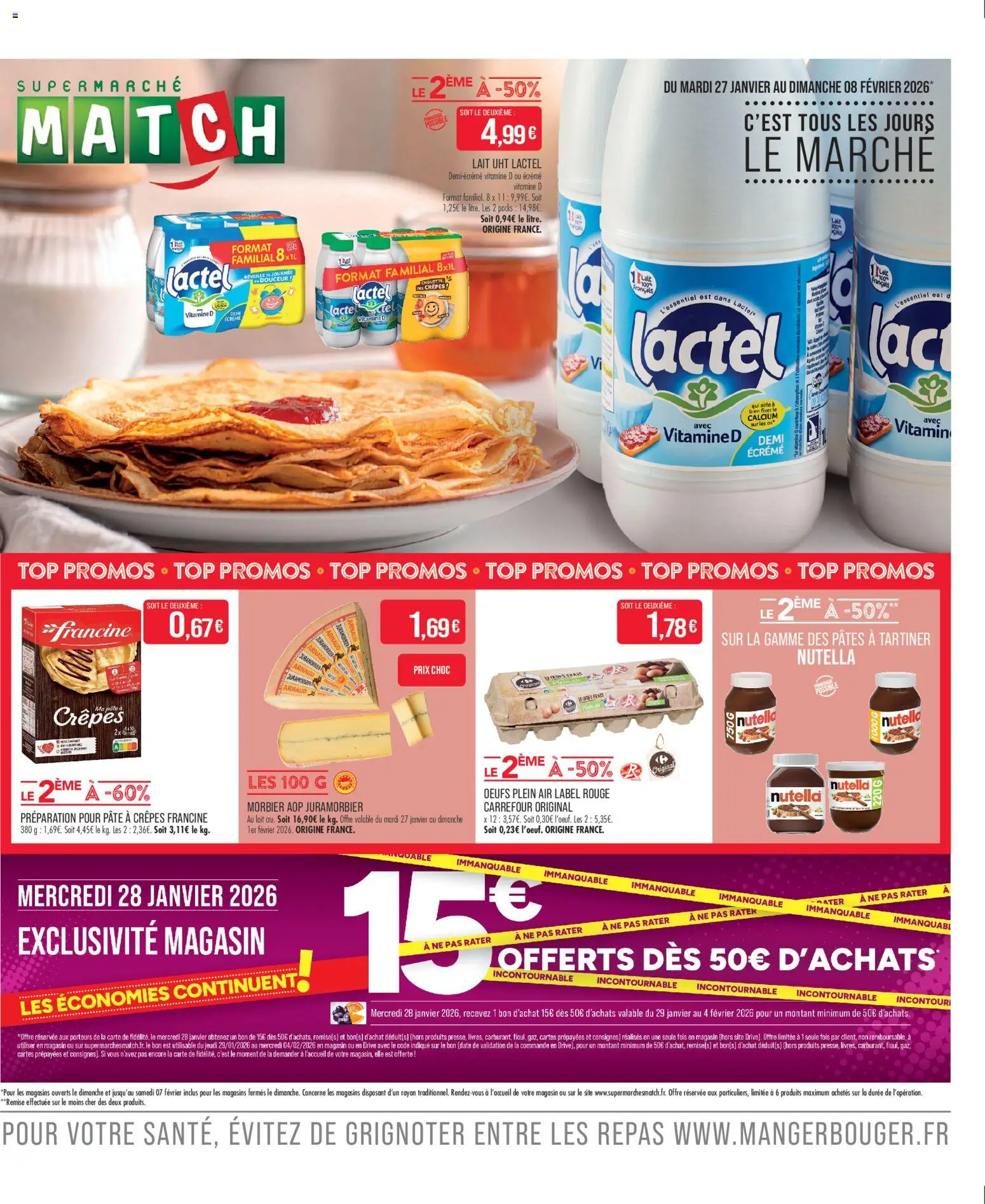 Match Supermarché catalogue - page 1 - valable à partir du 27/01/2026