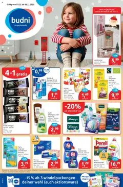 Vorschau Budni Prospekt 	 gültig ab 03.11.2025