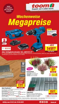 Vorschau Toom Baumarkt - Prospekt gültig ab 25.10.2025