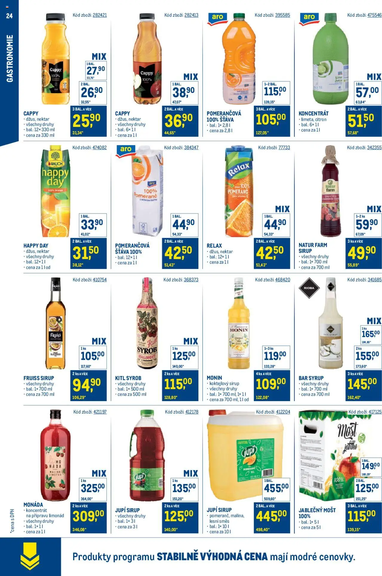 Makro leták - Stabilně výhodná cena – gastronomie - strana 24- platný od 21.05.2025