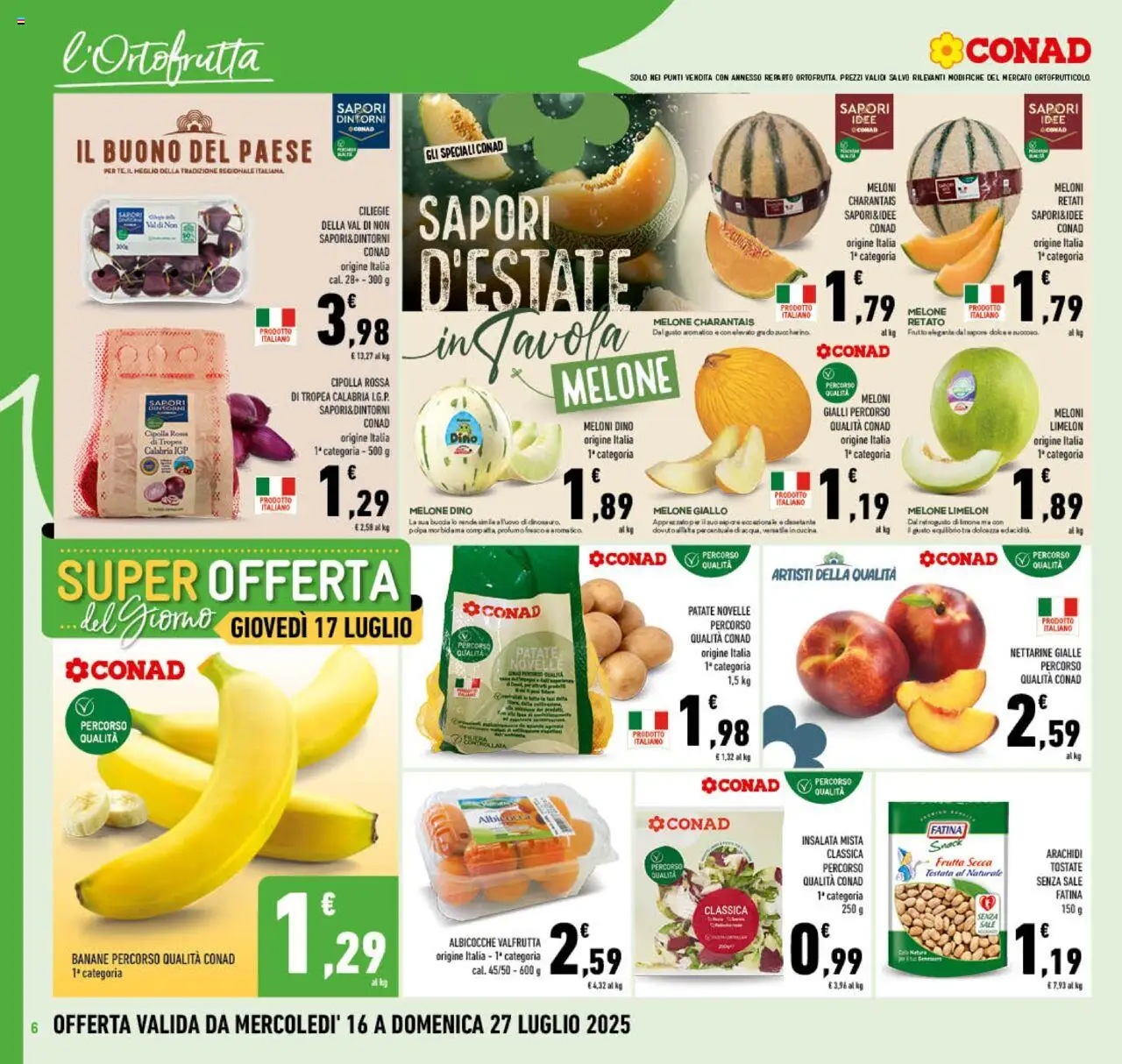 Conad Campania catalogo - pagina 6 - valido dal 16/07/2025