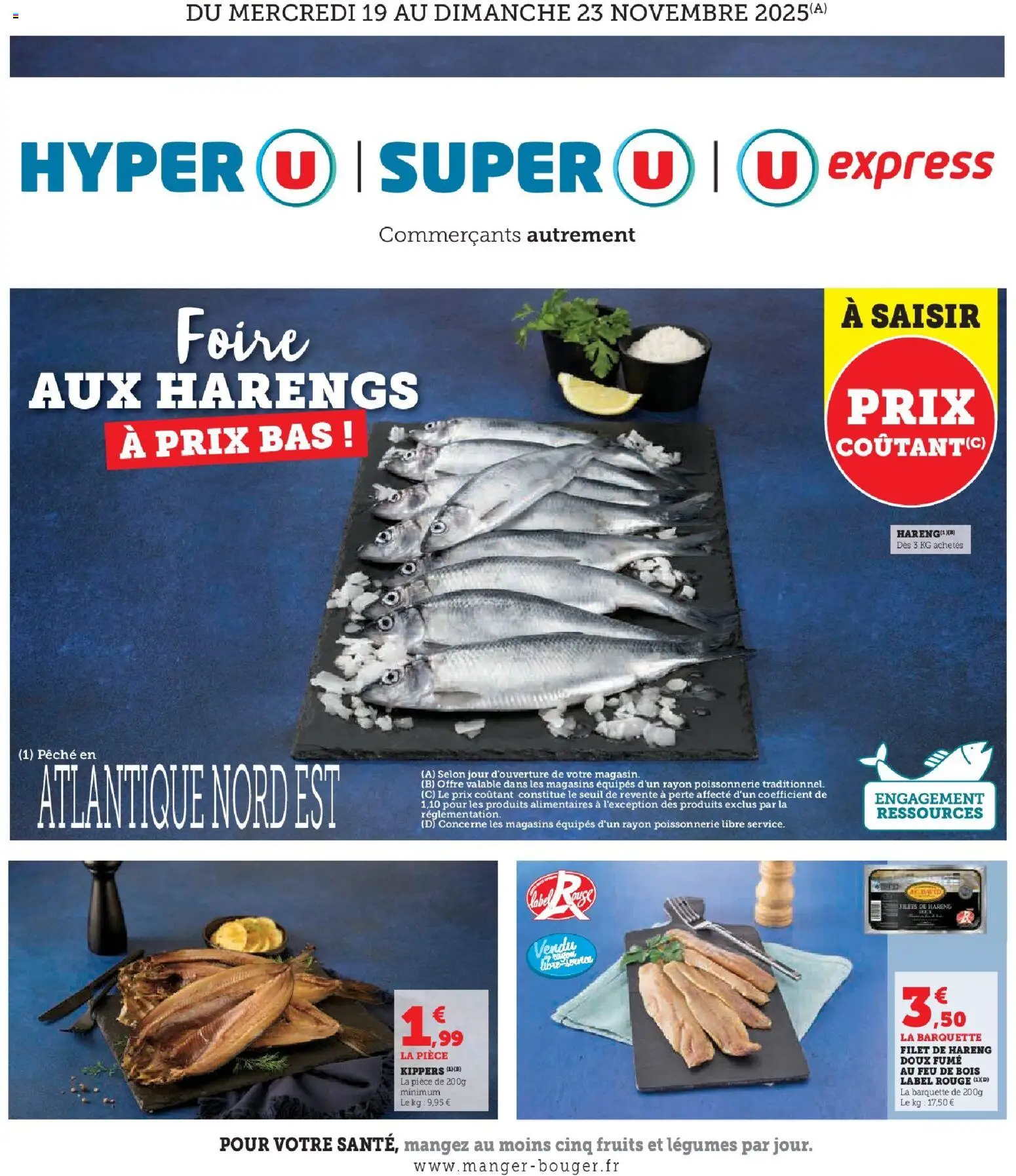 Hyper U - Foire aux Harengs à prix bas ! - page 1 - valable à partir du 19/11/2025