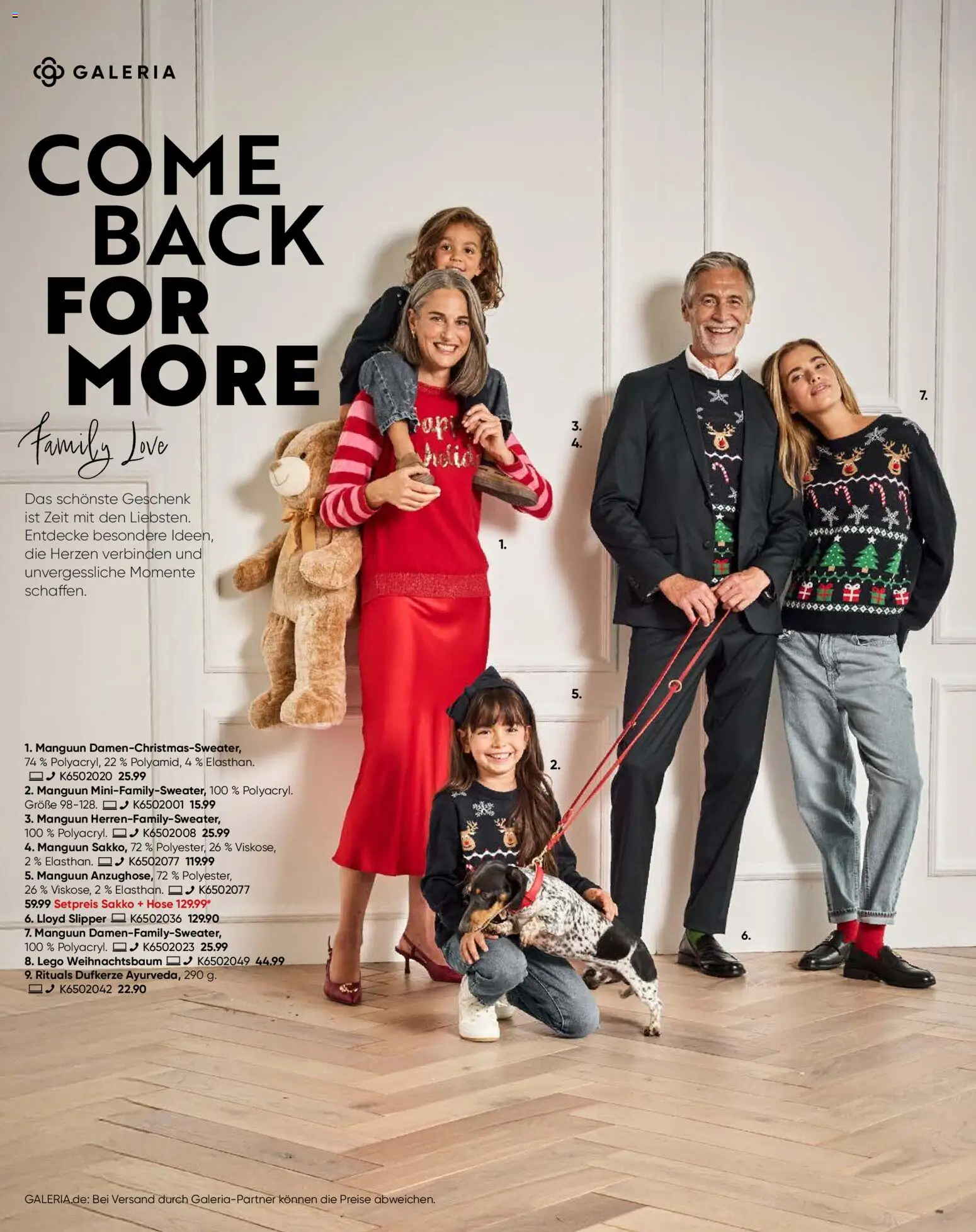 Galeria Karstadt Kaufhof  Weihnachtsmagazin Come back for more - Seite 2 - gültig ab 12.11.2025