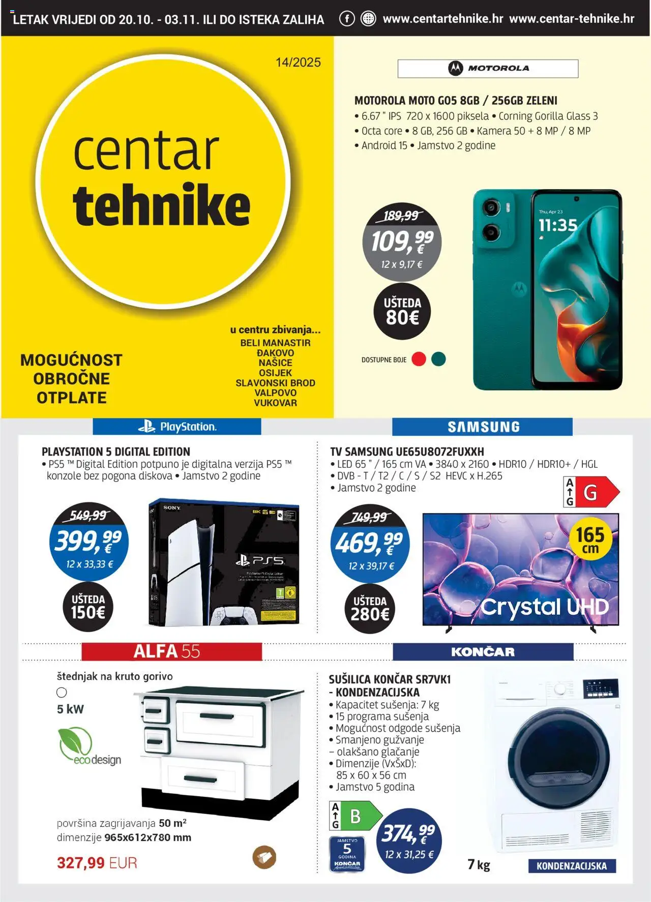 Centar Tehnike - Katalog - stranica 1- važeći od 20.10.2025