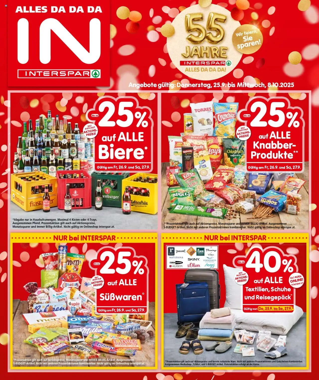 Interspar Flugblatt - Vorarlberg - Seite 1- gültig ab 25.09.2025