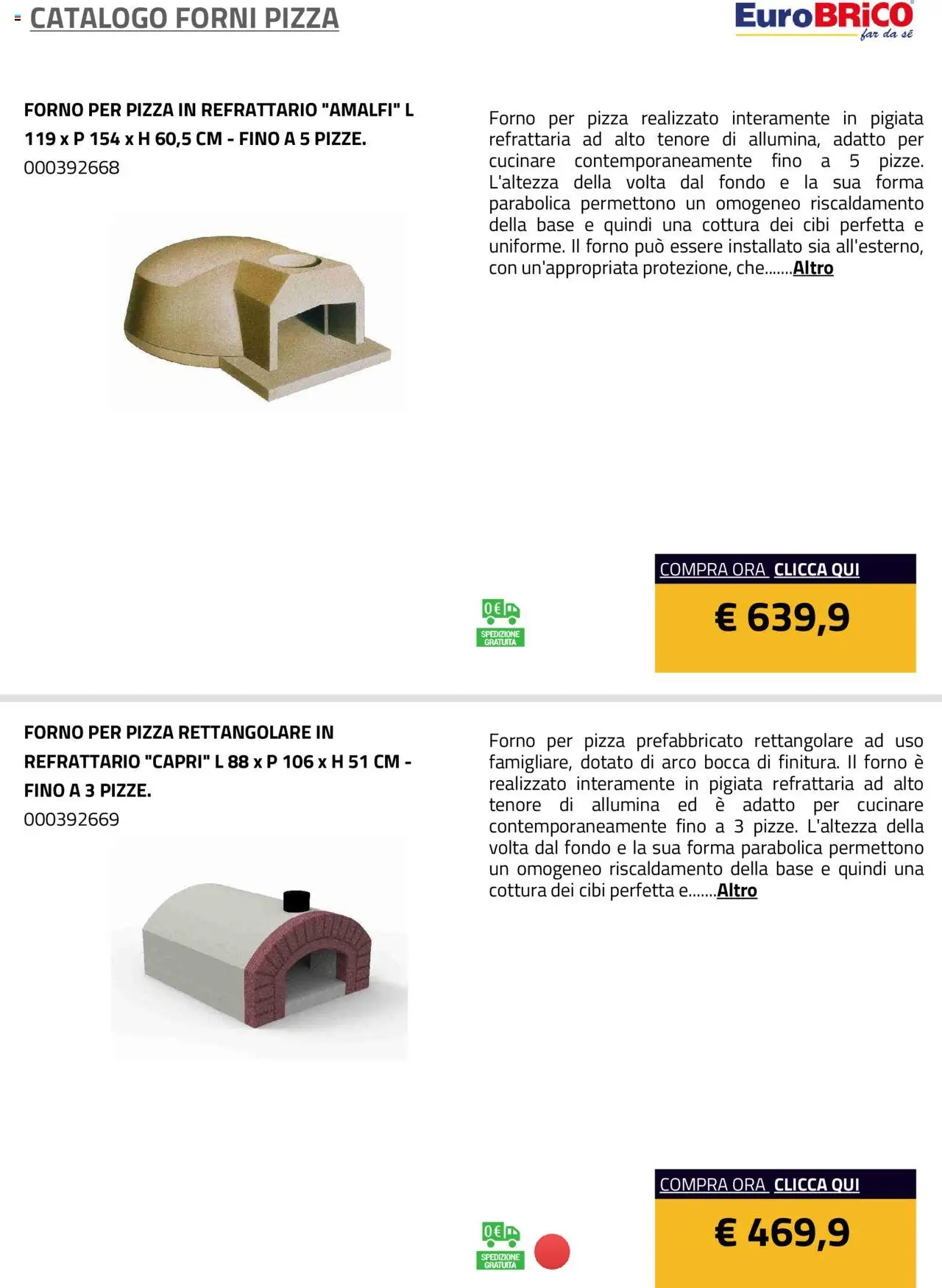 Eurobrico Forni Pizza catalogo - pagina 3 - valido dal 23/07/2025