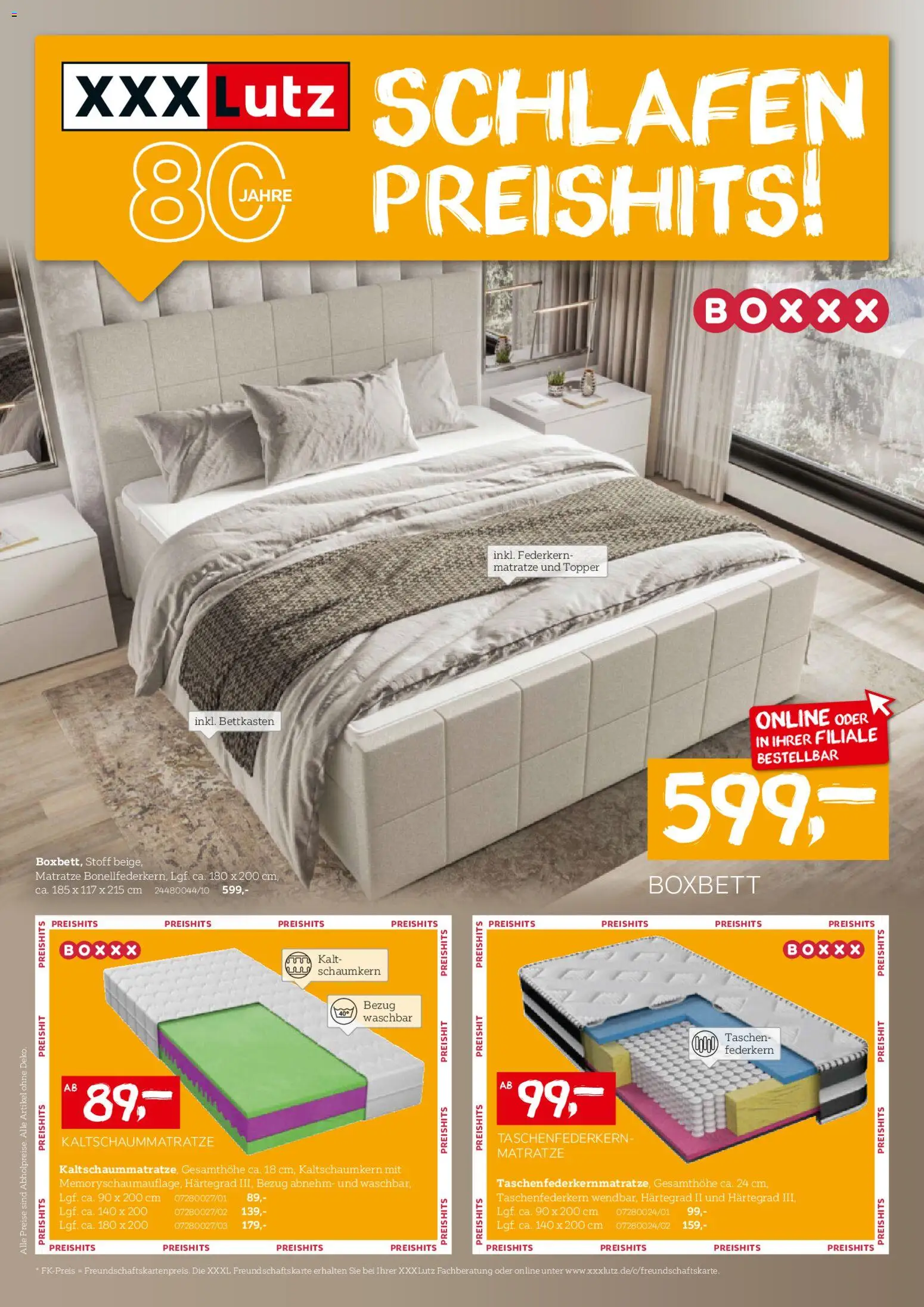 XXXL Lutz Schlafen-Preishits! - Seite 1 - gültig ab 26.10.2025