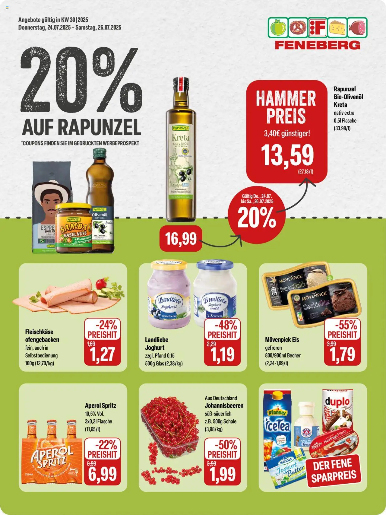 Feneberg Angebote - Seite 1 - gültig ab 24.07.2025