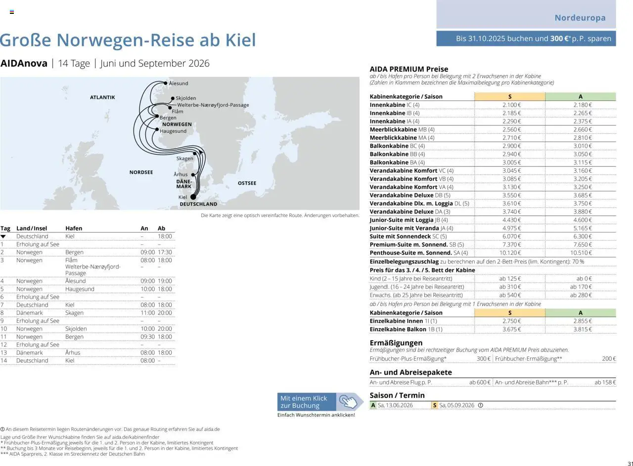 Aida Sommer 2026 - Seite 31 - gültig ab 01.03.2026
