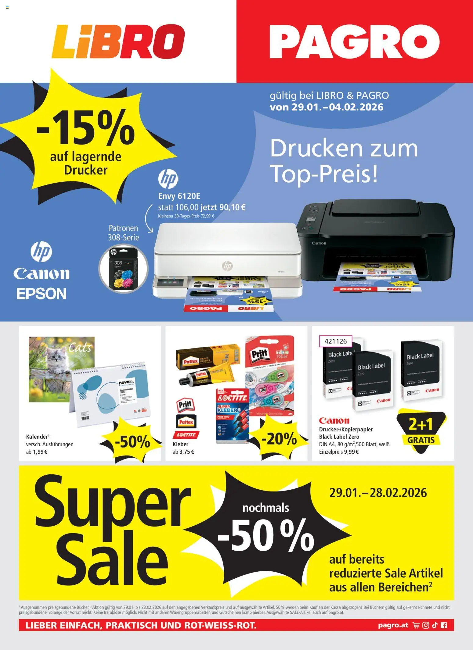 Libro Flugblatt - Seite 1- gültig ab 29.01.2026