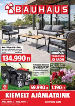 Előnézet Bauhaus akciós újság érvényes 2026.04.02.-tól
