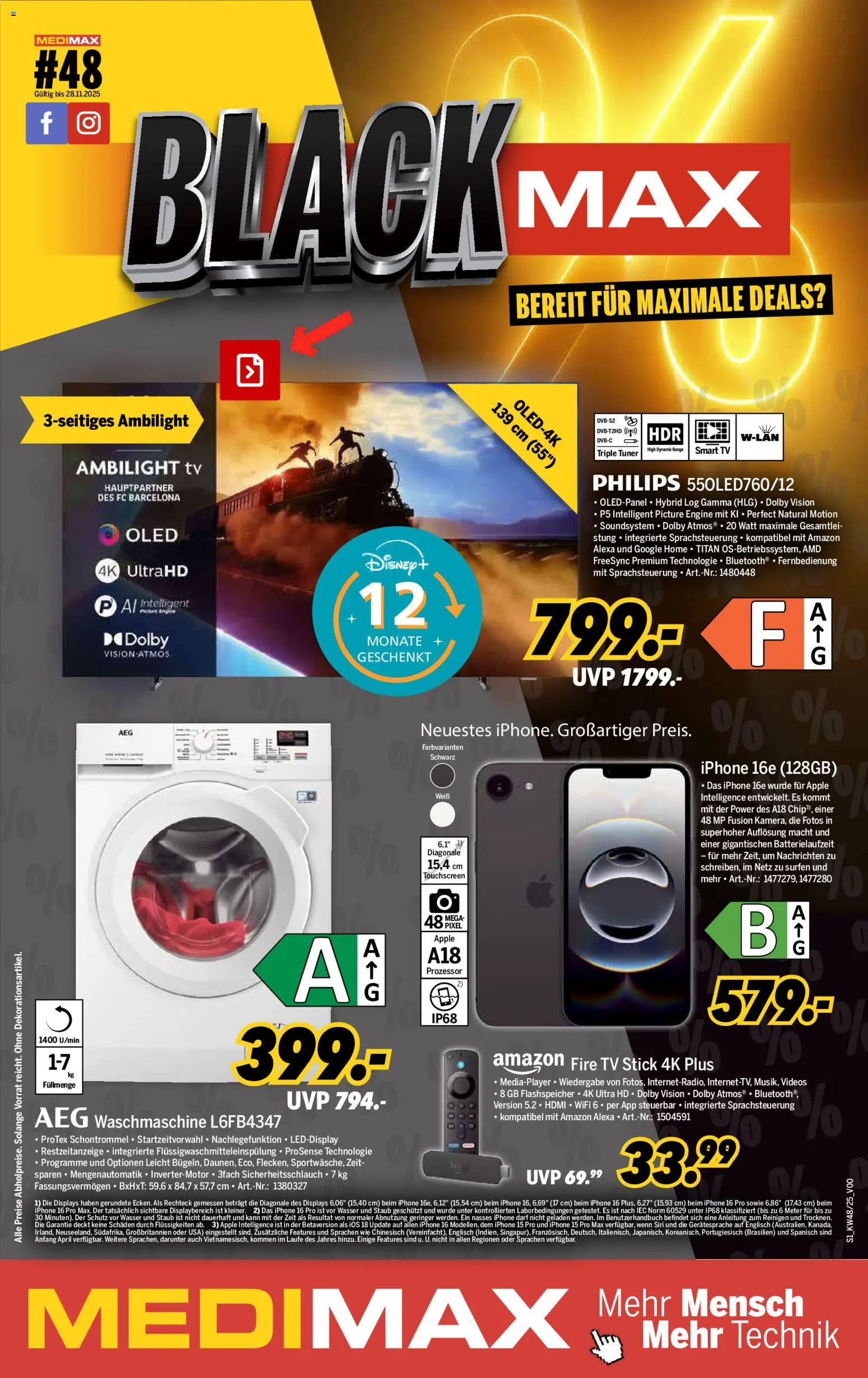 Medimax - Black Friday - Seite 1 - gültig ab 22.11.2025