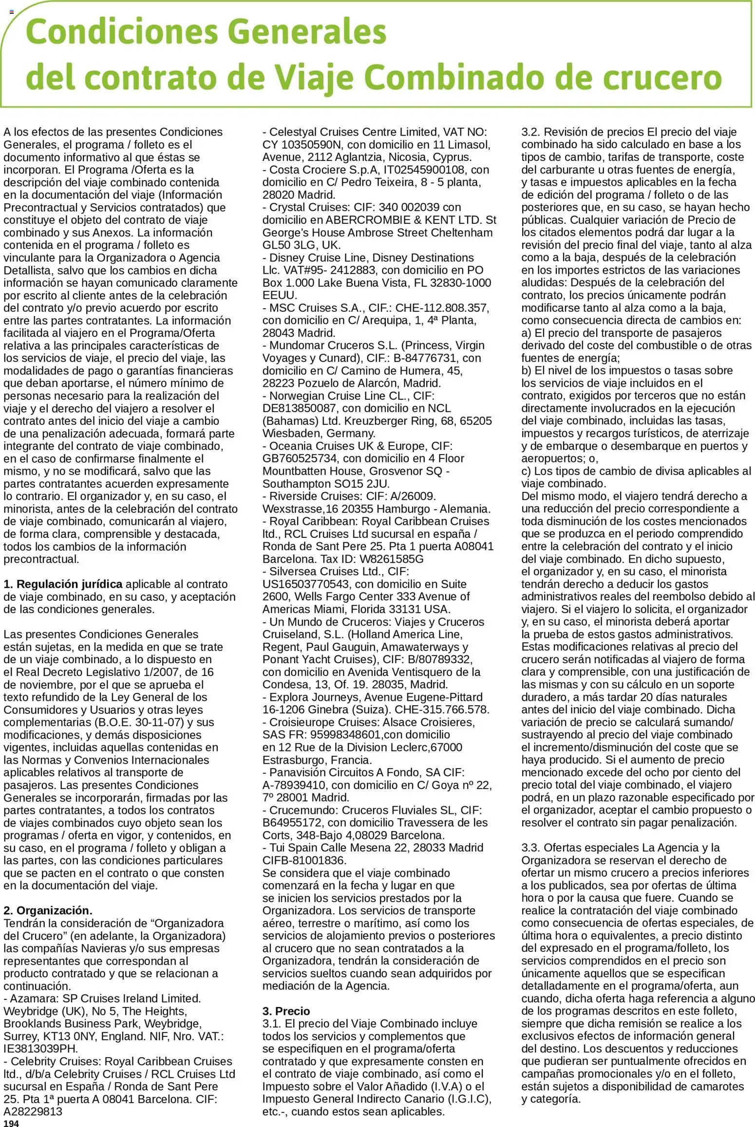 Viajes El Corte Inglés Cruceros marítimos - Página de 195 - Válido desde 01/01/2026