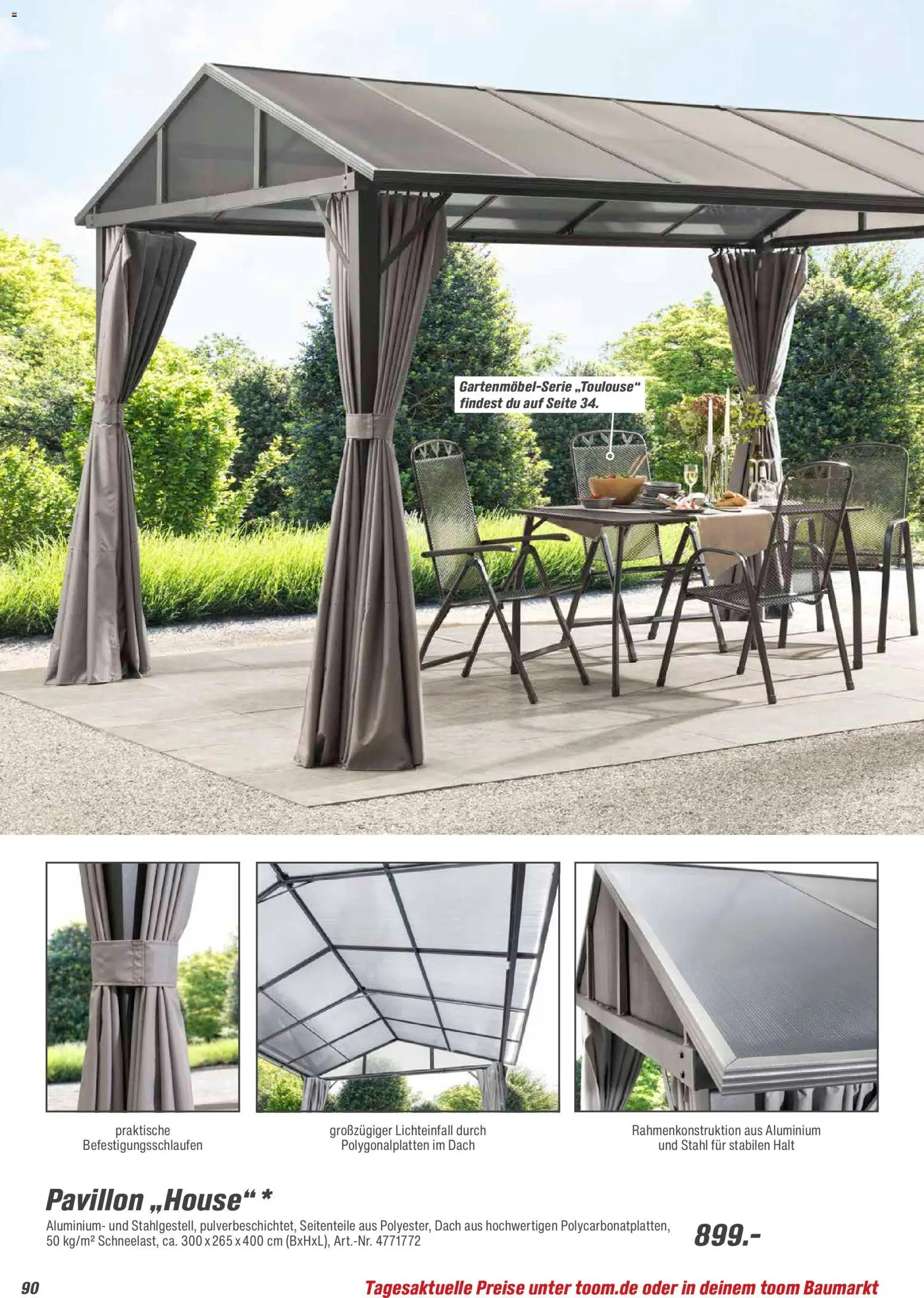 Toom Baumarkt  Gartenmöbel & Solar-Leuchten 2026 - Seite 90 - gültig ab 01.01.2026