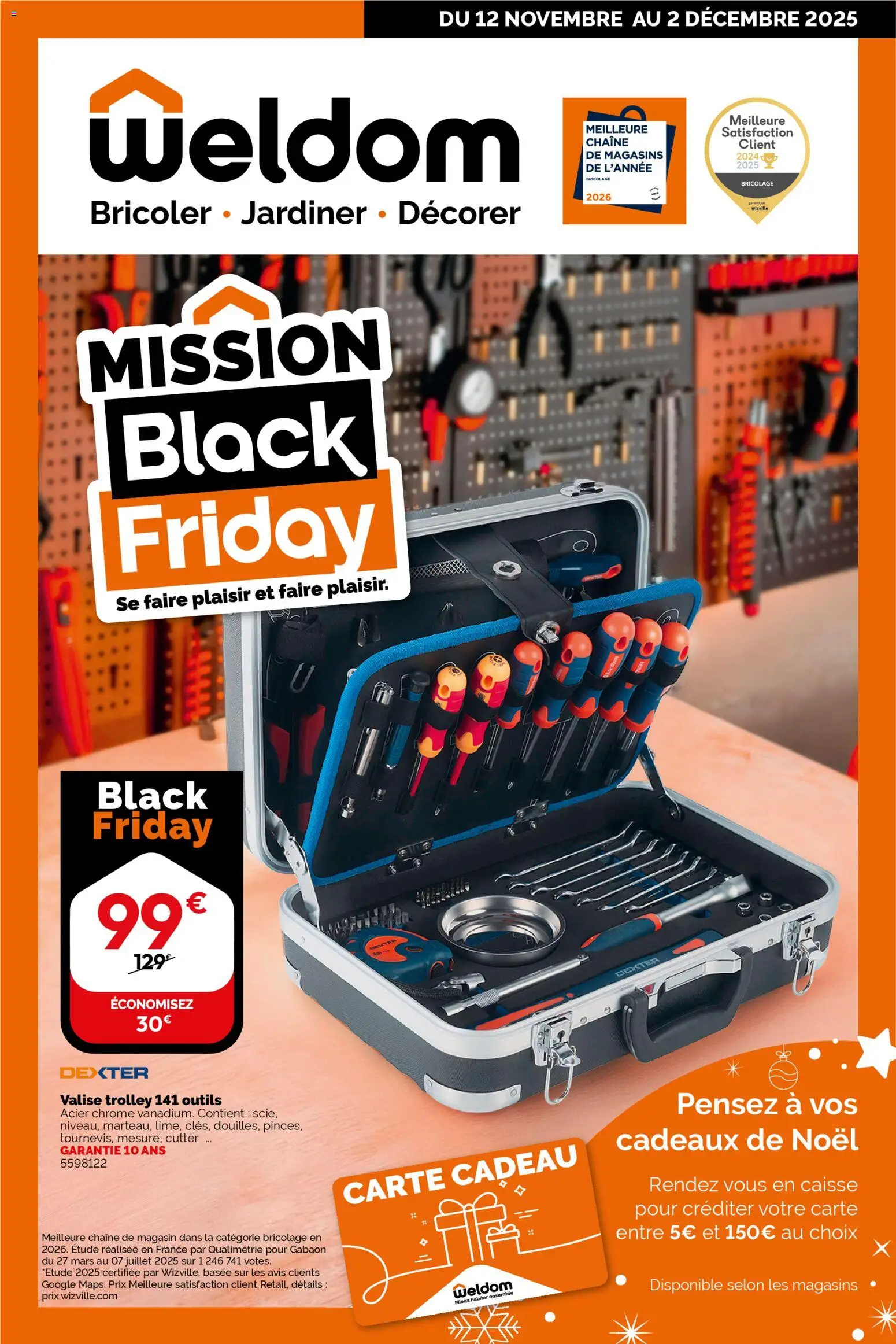 Weldom Black Friday - page 1 - valable à partir du 12/11/2025