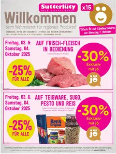 Vorschau Sutterlüty Flugblatt gültig ab 02.10.2025