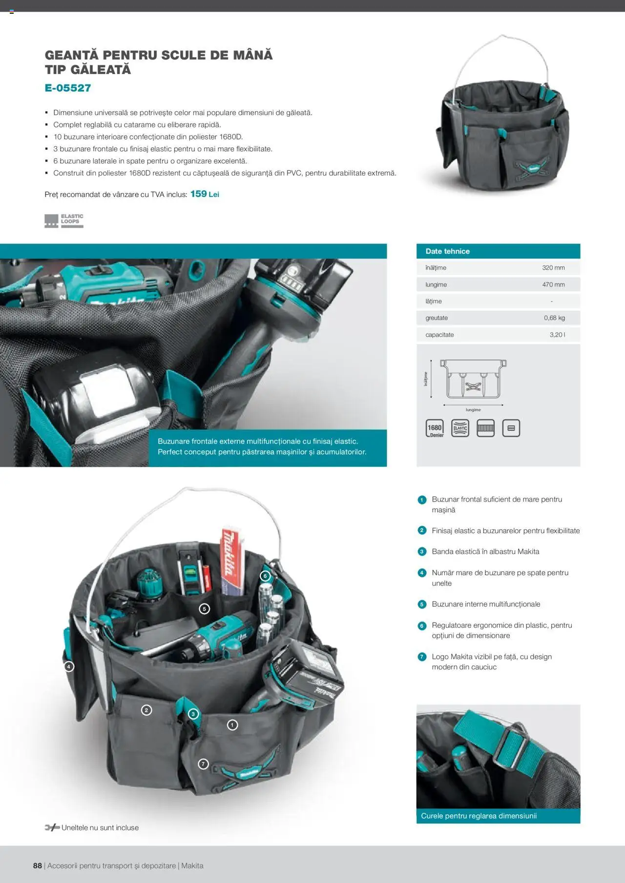 Makita catalog - Accesorii pentru transport si depozitare   - pagina 88- valabil de la 06.09.2021