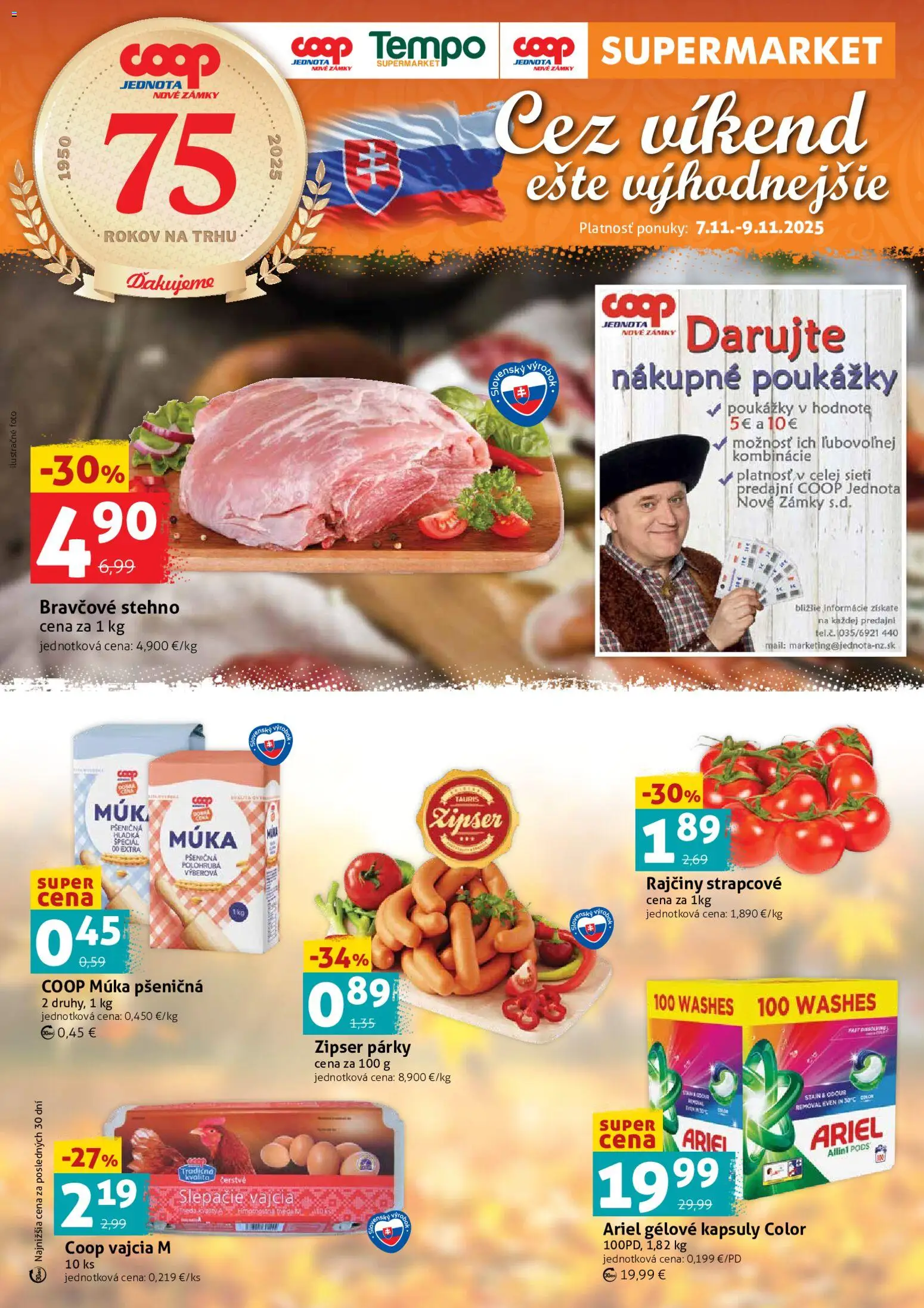 COOP Jednota cez víkend ešte výhodnejšie - strana 1- platný od 07.11.2025