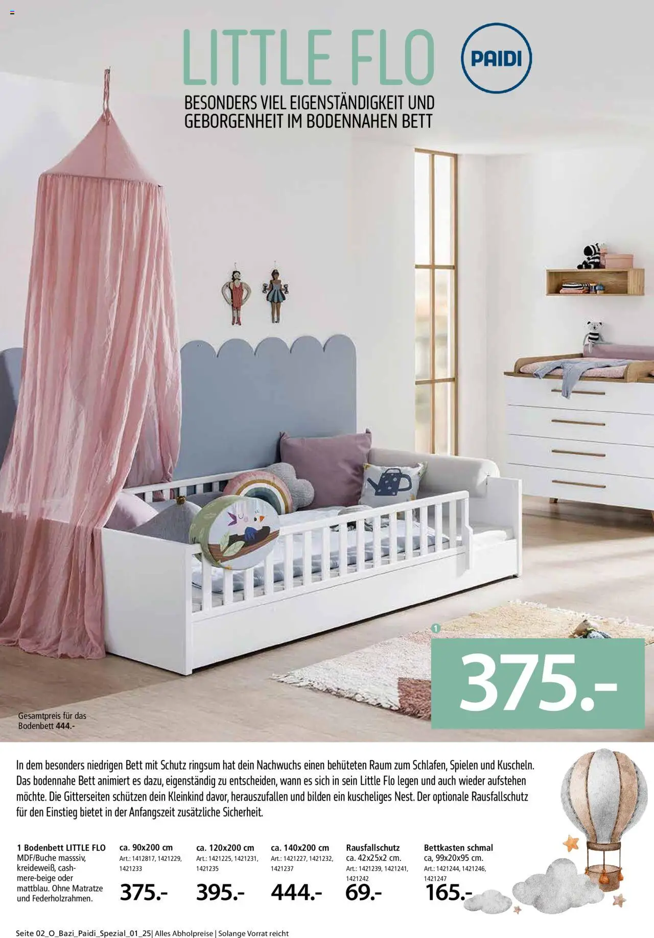 Zurbrüggen Babyzimmer Paidi Spezial - Seite 2 - gültig ab 03.07.2025