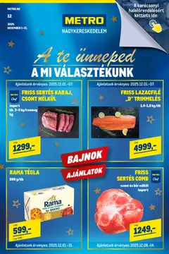 Előnézet Metro - Élelmiszer és Szezonális katalógus 2025/12 érvényes 2025.12.01.-tól