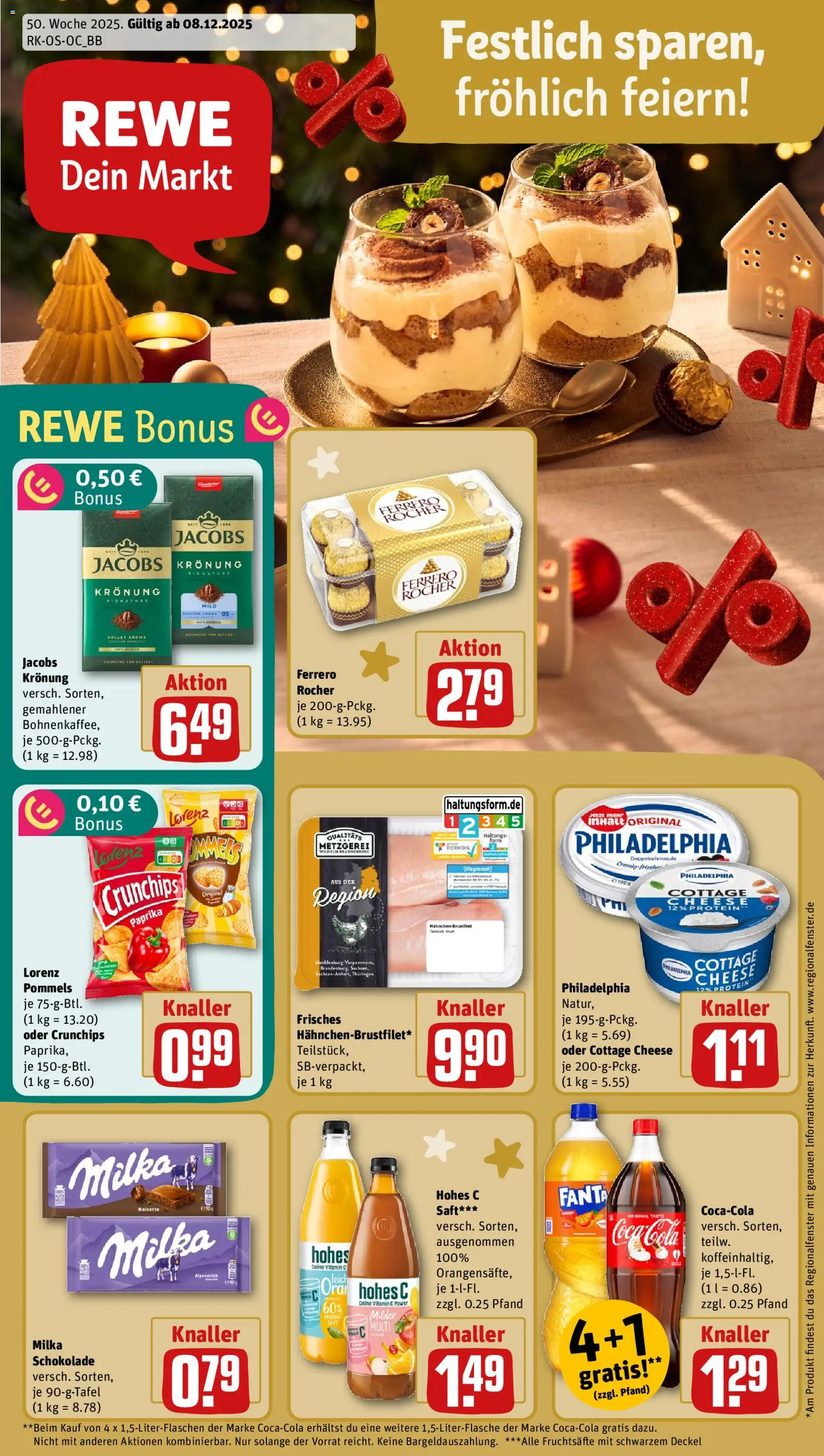 Rewe Prospekt 	 - Seite 1 - gültig ab 08.12.2025