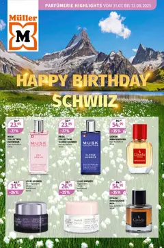 Vorschau Müller Aktionen Happy Birthday gültig ab 31.07.2025
